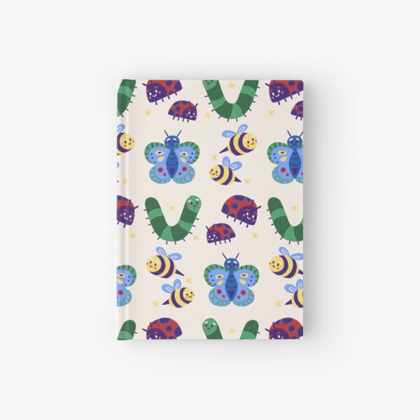 Cute Little Bug Pattern Hardcover Journal