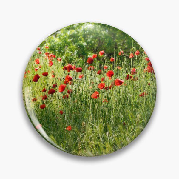 Item preview, Layered Summery Vibe - Wildflower Meadow with Blooming Poppies designed and sold by Georgia Mizuleva.