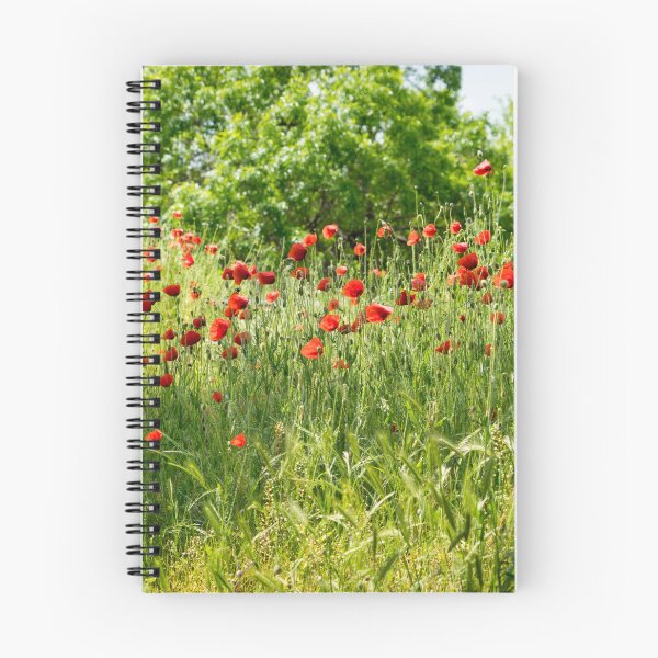 Item preview, Layered Summery Vibe - Wildflower Meadow with Blooming Poppies designed and sold by Georgia Mizuleva.