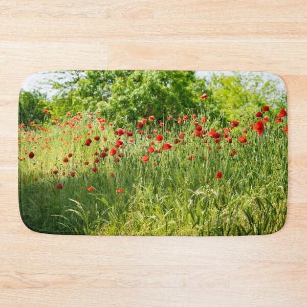 Item preview, Layered Summery Vibe - Wildflower Meadow with Blooming Poppies designed and sold by Georgia Mizuleva.
