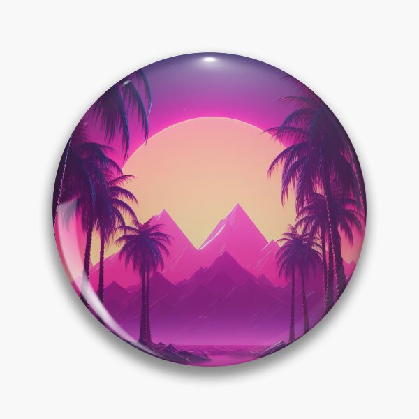 Item preview, Beachside Beats: Synthwave Vibes under the Palm Trees designed and sold by Mullet Monkey.