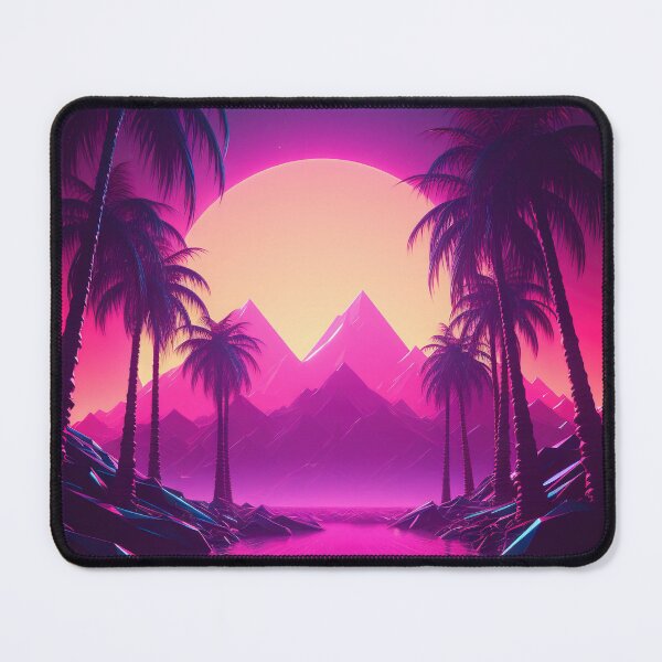 Item preview, Beachside Beats: Synthwave Vibes under the Palm Trees designed and sold by Mullet Monkey.