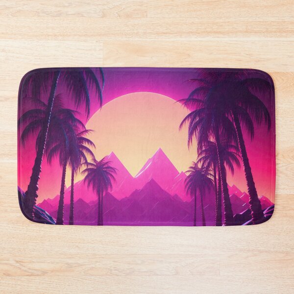 Item preview, Beachside Beats: Synthwave Vibes under the Palm Trees designed and sold by Mullet Monkey.
