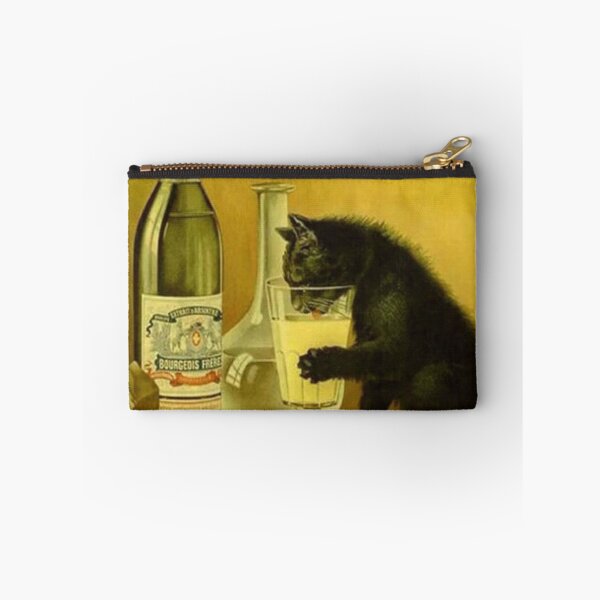 Item preview, Black Cat drinking Absinthe Bourgeois  designed and sold by fanniecorey.