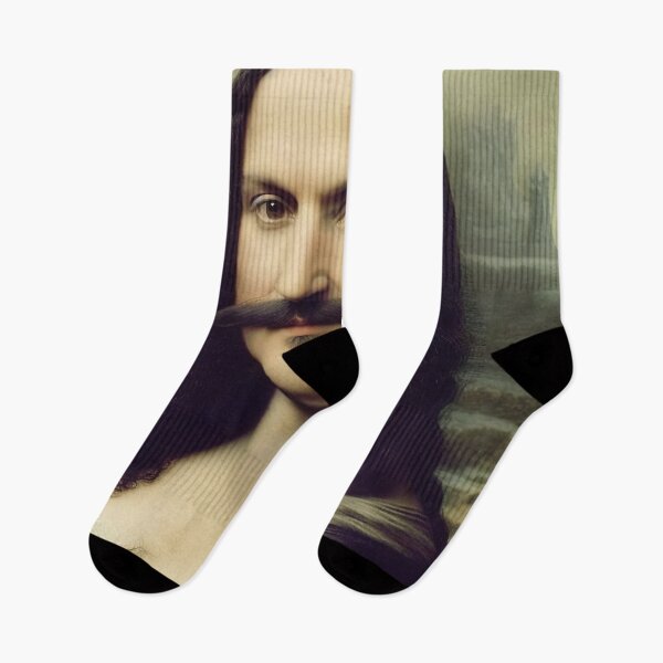 Item preview, Moustache Mona Lisa Funny Portrait designed and sold by unrealartwork.