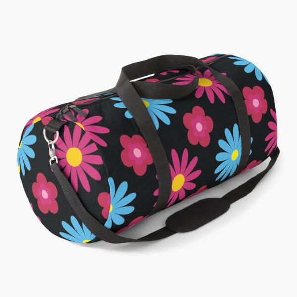 Item preview, Dark Floral Retro Viva Magenta Star Flower Power Pattern Print designed and sold by ClaudiaFlores.
