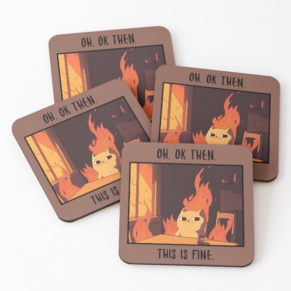 Item preview, this is fine cat parody designed and sold by hunnydoll.