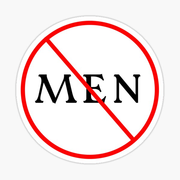 Item preview, No Men Allowed Bumper Sticker designed and sold by katiemarie2013.