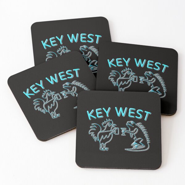 Item preview, Key West Nightlife in Neon Blue designed and sold by SouthbyKeyWest.
