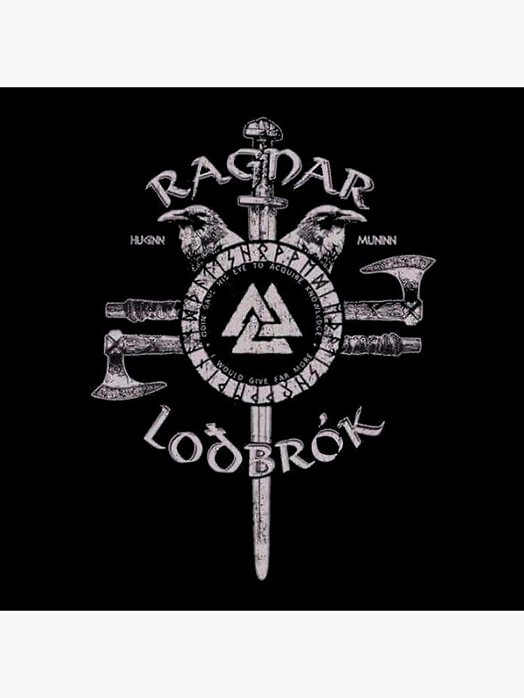 Konig Ragnar Lodbrok Viking Logo Galeriedruck Von Miyakopny Redbubble