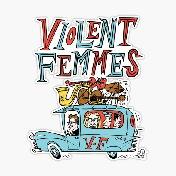 violent femmes band Sticker for Sale by Ahti I Sulin | Redbubble