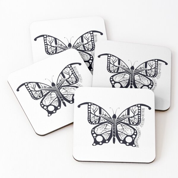Item preview, MALS Double Sided Butterfly (Black) designed and sold by MALSFoundation.