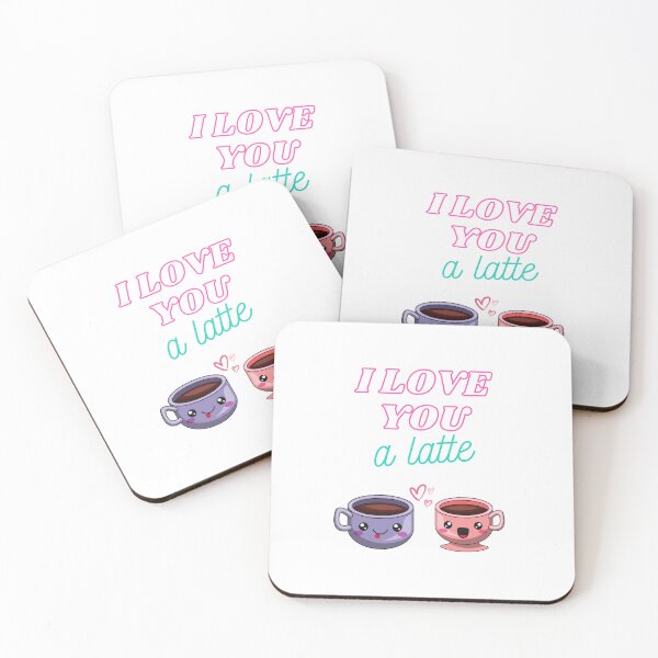 Item preview, I love you a latte funny quote designed and sold by BestGears.