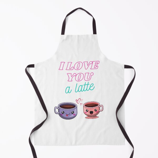 Item preview, I love you a latte funny quote designed and sold by BestGears.