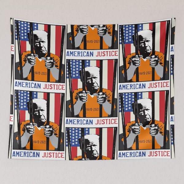 Item preview, American Justice with Trump in Prison   designed and sold by phattrien14.
