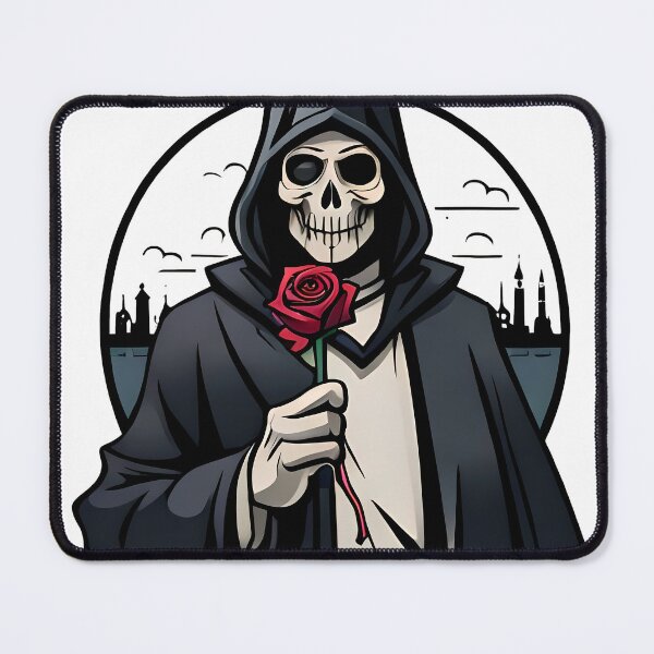 Item preview, The Reaper's Offering - An Illustration of Death with a Single, Poignant Rose designed and sold by GalihDA.