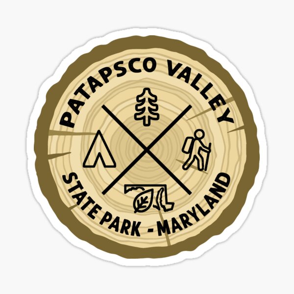 Item preview, Patapsco Valley State Park Maryland Log Slice designed and sold by VanyaKar.