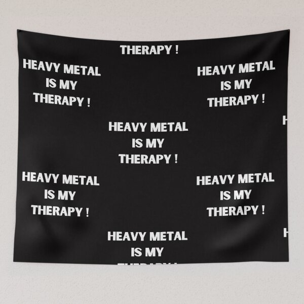 Item preview, Heavy metal Is My Therapy; Rockin' keep me sane ! designed and sold by evaninla.