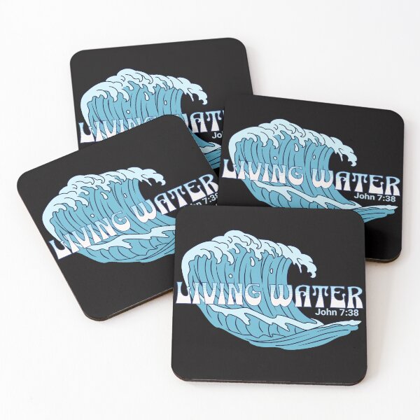 Item preview, Living Water Retro Christian Faith  designed and sold by BeansHotTees.