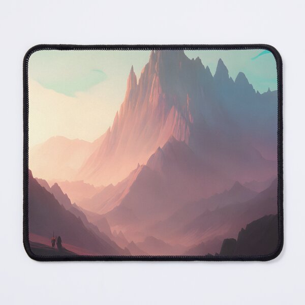 Item preview, Stoic mountains in a fantastical land designed and sold by MDArtdesigns.
