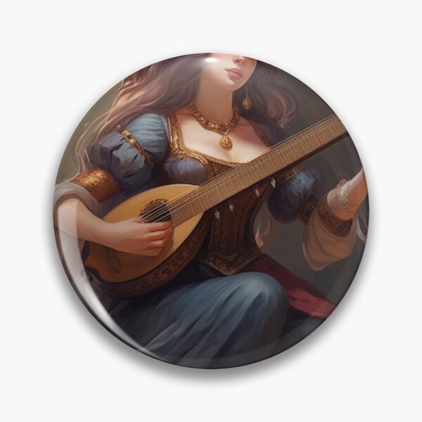 Item preview, Pretty Bard Holding Lute 2 designed and sold by QuanBread.
