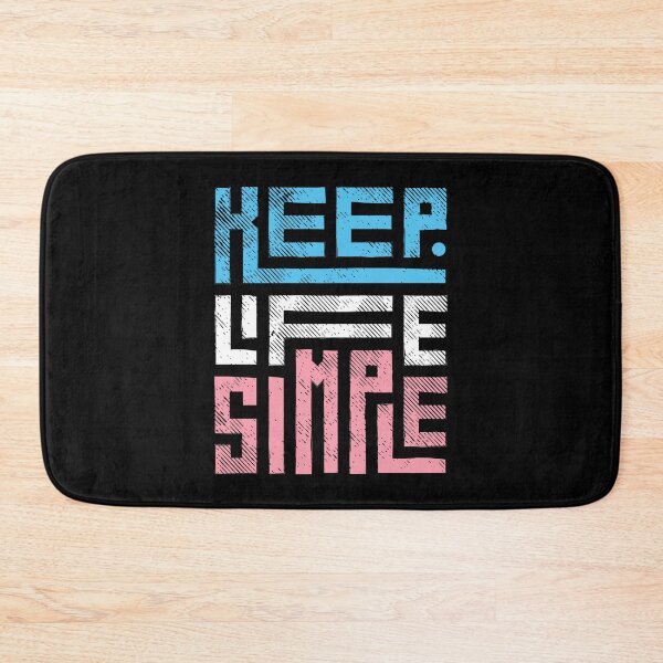 Item preview, Keep Life Simple Trans. Transgender Pride designed and sold by Subtle Pride Shop.