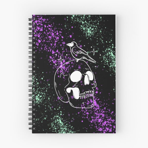 Item preview, Skull and Raven - Purple and Green Glitter  designed and sold by Timeknights.
