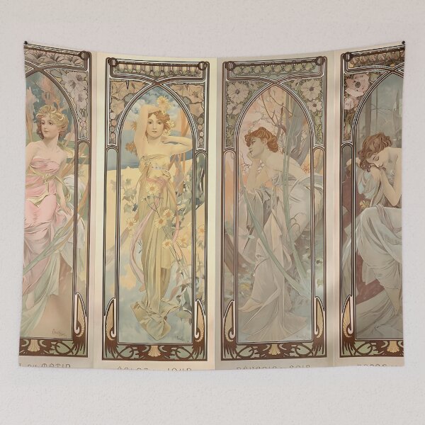 Item preview, Alphonse Mucha, The Times of the Day, Art Nouveau designed and sold by NouveauEra.