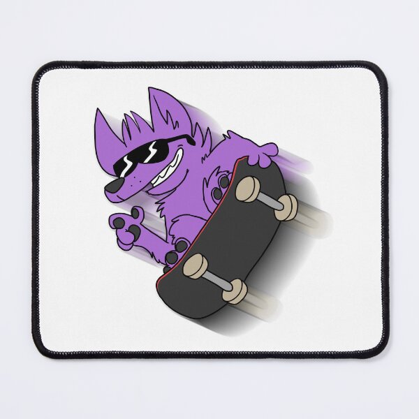 Item preview, Purple cartoon dog wearing shades on a skateboard designed and sold by CattleChoir.