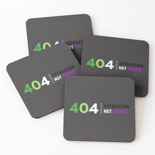 Item preview, 404 Aro Ace Attraction Not Found. Aroace Pride designed and sold by Subtle Pride Shop.