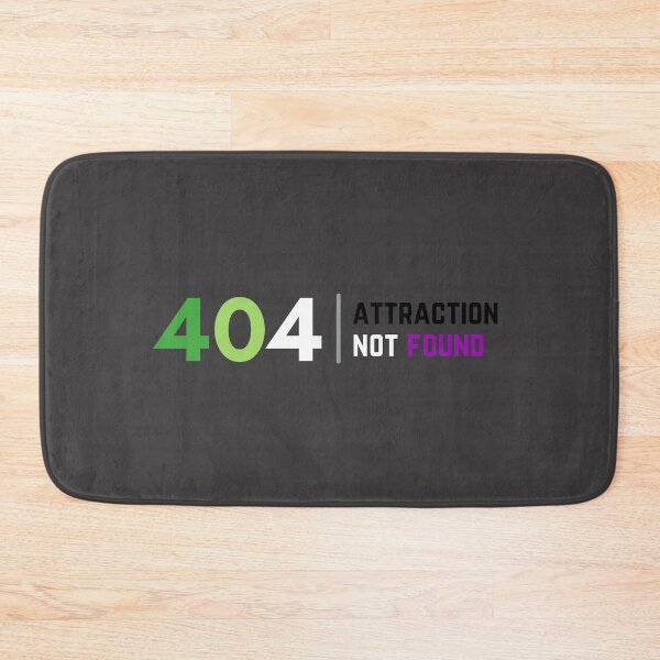 Item preview, 404 Aro Ace Attraction Not Found. Aroace Pride designed and sold by Subtle Pride Shop.