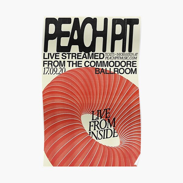 "Concert Peach Pit" Poster for Sale by cherylgard Redbubble