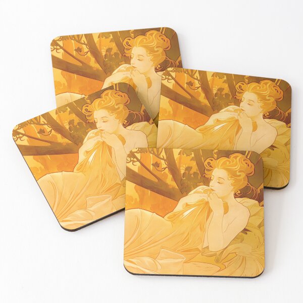Item preview, Alphonse Mucha, Dusk, Art Nouveau designed and sold by NouveauEra.