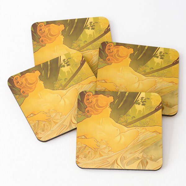 Item preview, Alphonse Mucha, Dawn, Art Nouveau designed and sold by NouveauEra.