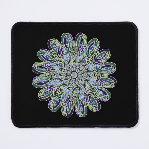Item preview, Colorful Oval layered Mandala design with flowing lines designed and sold by DaveDanchuk.