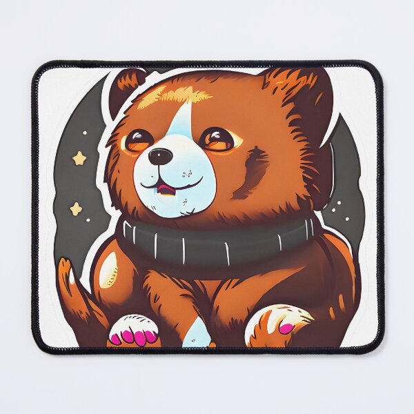 Item preview, Cute Bear Sitting Down designed and sold by SunobStickers.