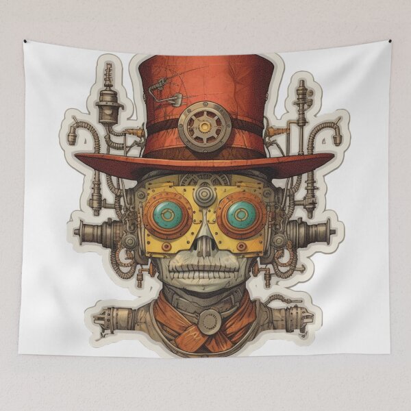 Item preview, Abstract robot designed and sold by Stickermagician.