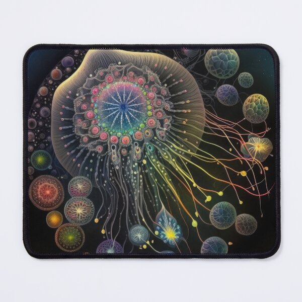 Item preview, Jellyfish with Bubbles designed and sold by ImaginationbyAI.