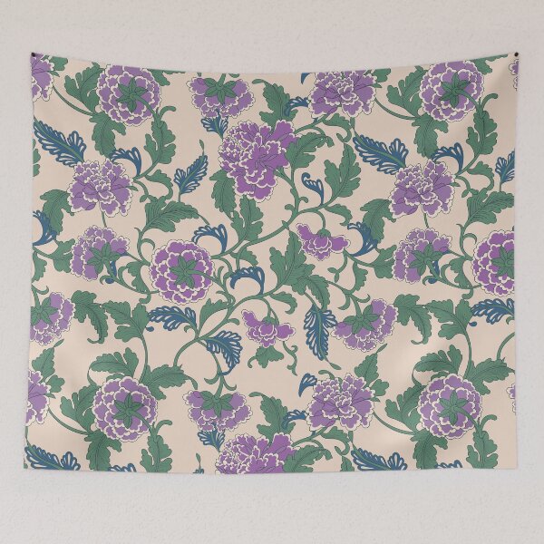 Item preview, traditional purple-coloured flower designed and sold by cutequokka2.