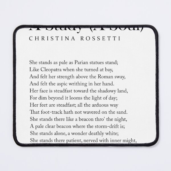 Item preview, A Study A Soul - Christina Rossetti Poem - Literature - Typography Print 2 designed and sold by Studio Grafiikka.