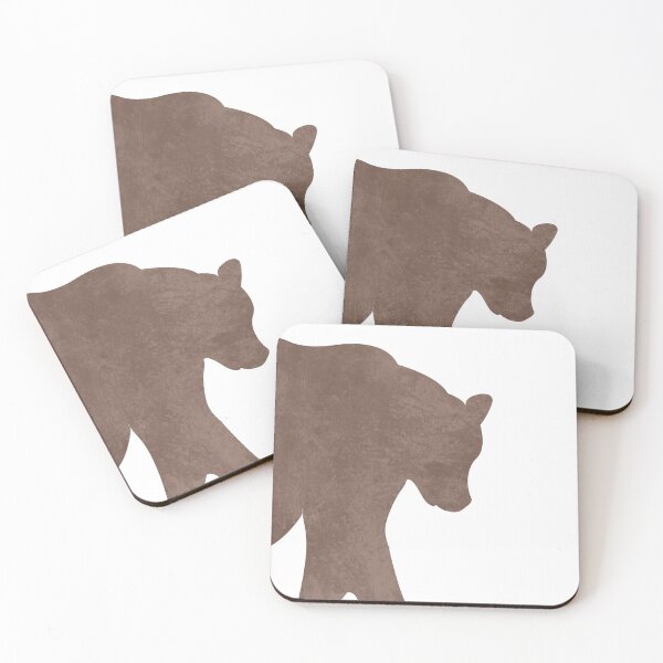 Artikelvorschau, Minimale Bärensilhouette - Skandinavisches Kinderzimmerdekor - Tierfreunde - Für Kinderzimmer - Braun - Ursa entworfen und verkauft von Studio Grafiikka.