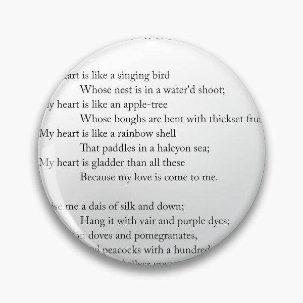 Item preview, A Birthday - Christina Rossetti Poem - Literature - Typography Print 1 designed and sold by Studio Grafiikka.
