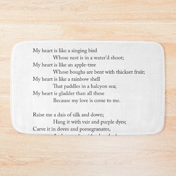 Item preview, A Birthday - Christina Rossetti Poem - Literature - Typography Print 1 designed and sold by Studio Grafiikka.