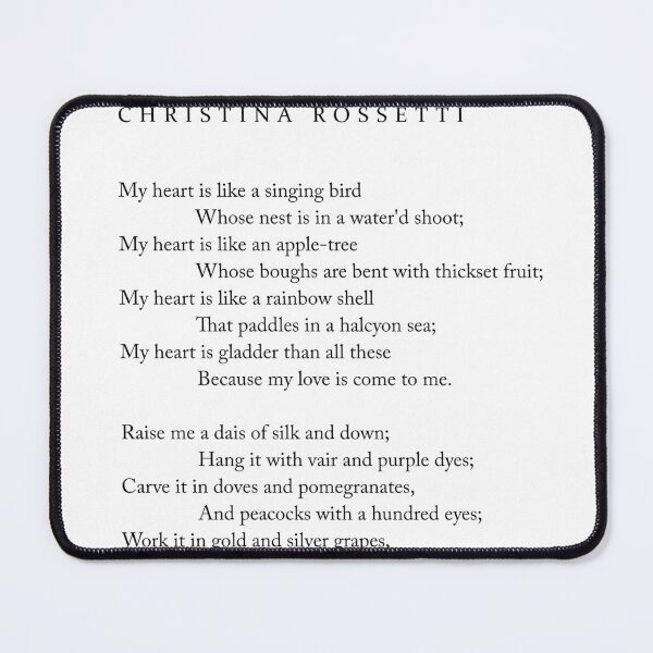 Item preview, A Birthday - Christina Rossetti Poem - Literature - Typography Print 1 designed and sold by Studio Grafiikka.