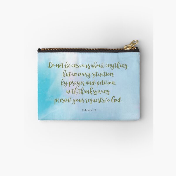 Item preview, Philippians 4:6 Scripture Quote designed and sold by StudioCitrine.