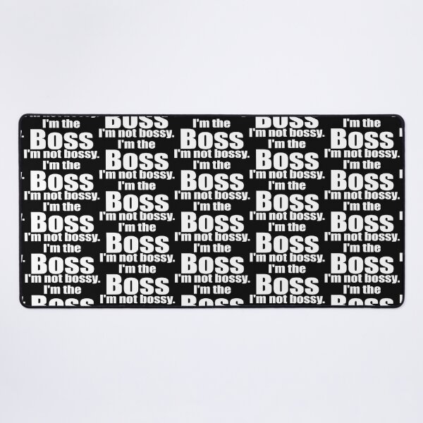 Item preview, I'M NOT BOSSY. I'M THE BOSS! (White Color Text) designed and sold by Sillybear PrintsItAll.