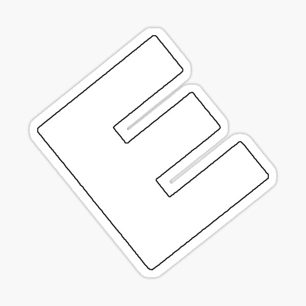 Item preview, E Corp White Logo designed and sold by NerdHut.