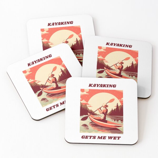 Item preview, Kayaking Gets Me Wet girl vintage  designed and sold by mandarinolive.