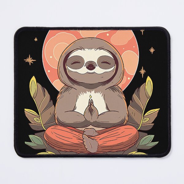 Item preview, Yoga Sloth Meditation Relax Fun Cute Graphic designed and sold by SpookshowDesign.