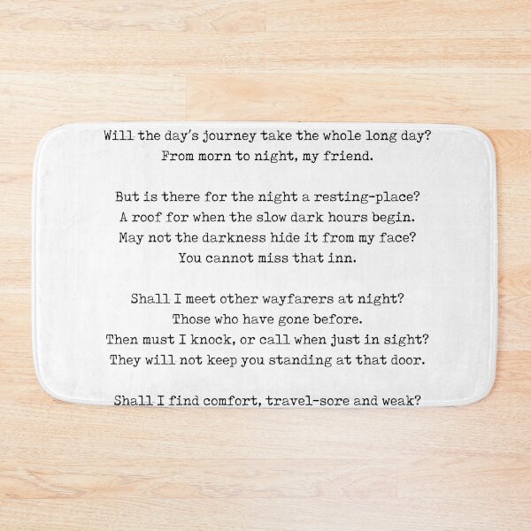 Item preview, Up-Hill - Christina Rossetti Poem - Literature - Typewriter Print 1 designed and sold by Studio Grafiikka.
